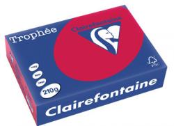 Clairefontaine gekleurd papier Trophée Intens A4 210 g/m² kersenrood