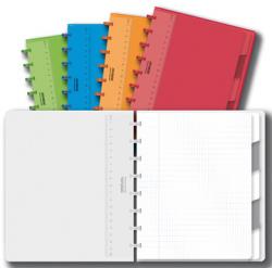 Adoc schrift Colorlines A5 met tabbladen - Commercieel geruit 144 blz 