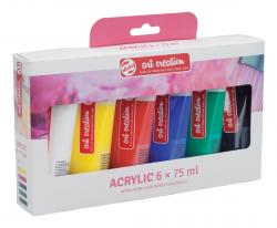 Talens acrylverf ArtCreation Essentials  set van 6 tubes van 75ml in geassorteer