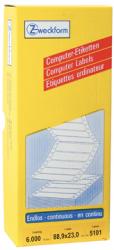 Avery computeretiketten 88,9x23mm - Doos van 6.000 etiketten