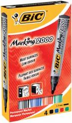 Bic permanent marker 2000-2300 etui van 4 stuks 