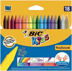 Bic waskrijt Plastidecor 18 stuks