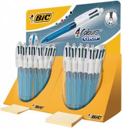 Bic 4-kleuren balpen Grip - Display van 40 stuks