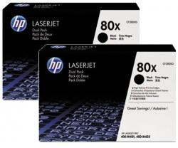 Hewlett Packard CF280XD / HP 80X toner zwart HC TWIN pack