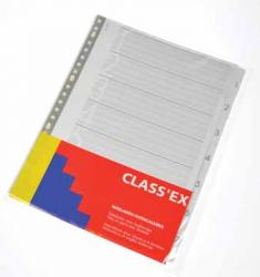 Class'ex numerieke tabbladen A4 uit wit karton 190 g/m² set 1-7