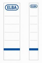 Elba klasseurrugetiketten zelfklevend 34 x 190 mm wit 