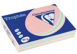 Clairefontaine Trophée Pastel A4 geassorteerde kleuren 80 g - 5x100 vel 