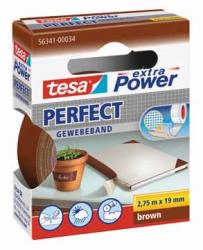 Tesa textieltape bruin 19mm x 2,75m