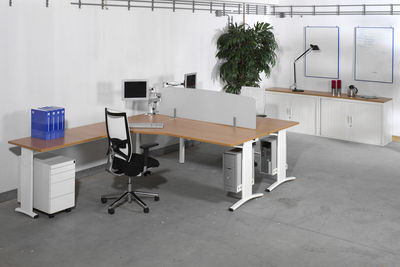 Met name binding Binnenwaarts Swan L-vorm bureau NG Compact met aanbouwblad 200 x 220 cm | Eska office