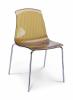 Allegra stapelbare design bijzetstoel uit polycarbonaat