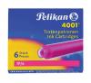 Pelikan inktpatronen 4001 roze - Doos van 6 stuks