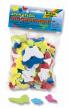 Folia mosgummi figuren bloemen en vlinders - Pak van 200 stuks