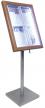 Securit led informatie display Classic formaat 4 x A4 - Teak 