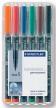 Staedtler OHP-marker Lumocolor Permanent geassorteerde kleuren