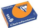 Clairefontaine gekleurd papier Trophée Intens A4 210 g/m² oranje