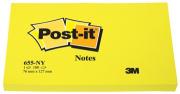 Post-it® gekleurde notes Neon 76 x 127 mm felgeel